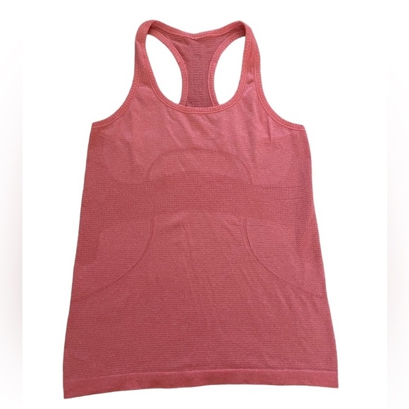 Lululemon 🍋 Swiftly Tech Racerback Heathered rank top size 8 in Atomic R… - Picture 1 of 5